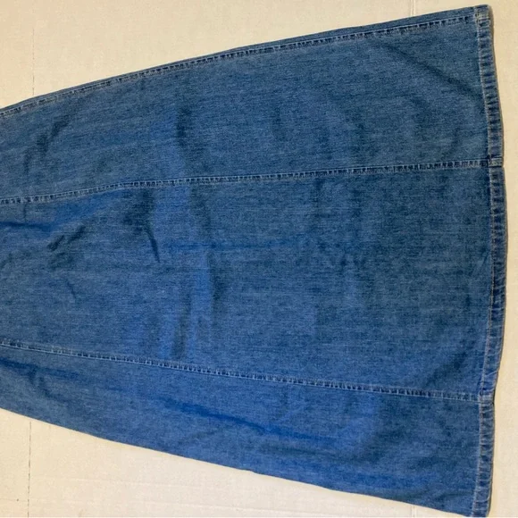 Kim Rogers Classic Women Blue Denim Jean Skirt Size 10p - Picture 5 of 12